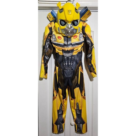 Transformers Bumblebee Muscle Costume Mask Boys 6-7 Rise of the Beasts Halloween - Picture 1 of 10